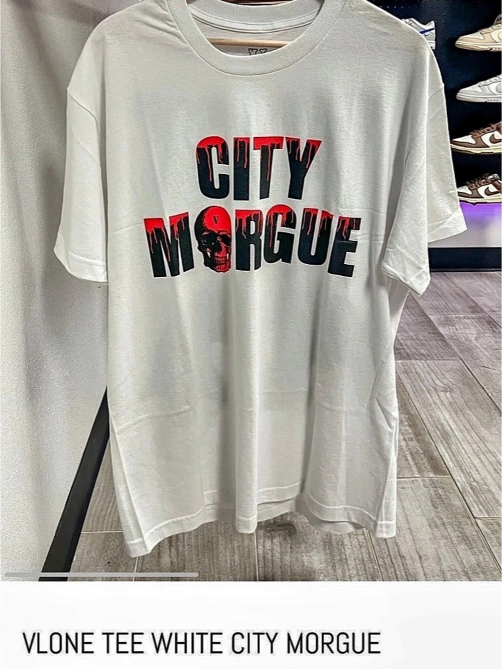 Vlone x City Morgue Dogs Tee White Dogs Tee White & Black Medium